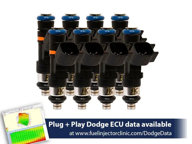 1000cc (100 lbs/hr at OE 58 PSI fuel pressure) FIC Injector Set for Dodge Hemi SRT-8, 5.7 (High-Z) -