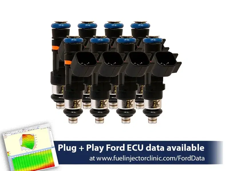 1000cc (85 lbs/hr at 43.5 PSI fuel pressure) FIC Injector Set for Ford Shelby GT500 (2007-2014)(High-Z) -
