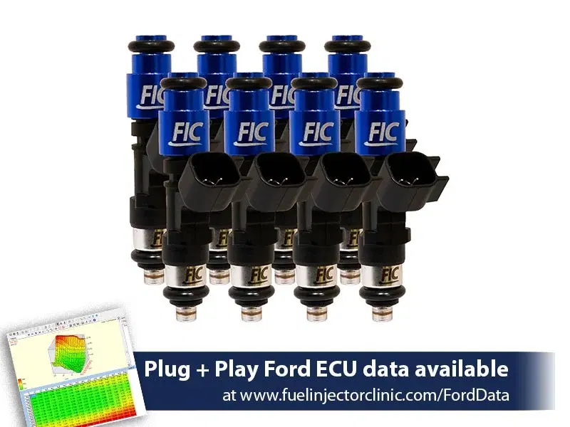 1000cc (85 lbs/hr at 43.5 PSI fuel pressure) FIC Injector Set for Ford F150 (1985-2003)/Ford Lightning (1993-1995) -