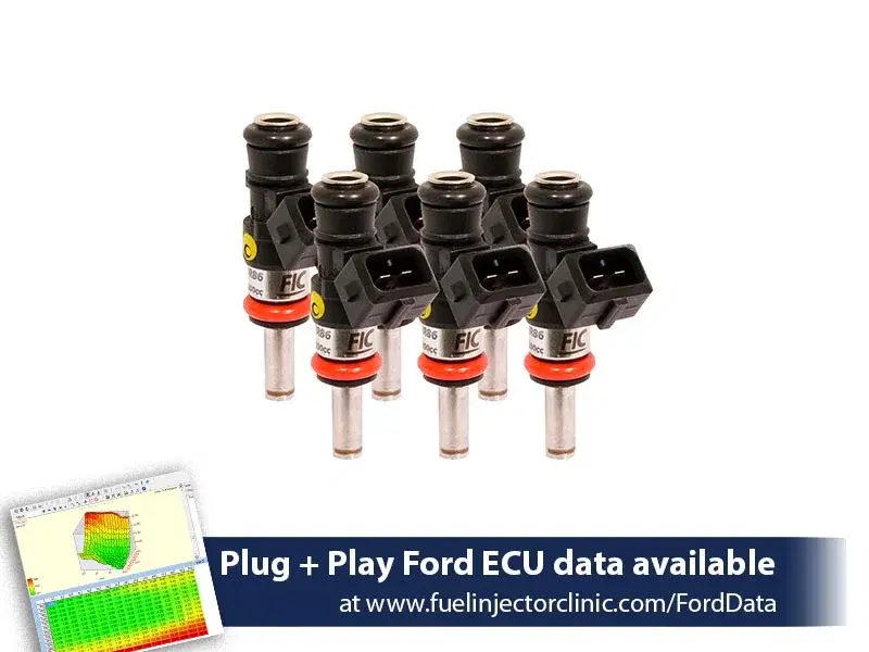 1200cc (110 lbs/hr at 43.5 PSI fuel pressure) FIC Injector Set for Ford Raptor (2010-2014) Injector Sets -