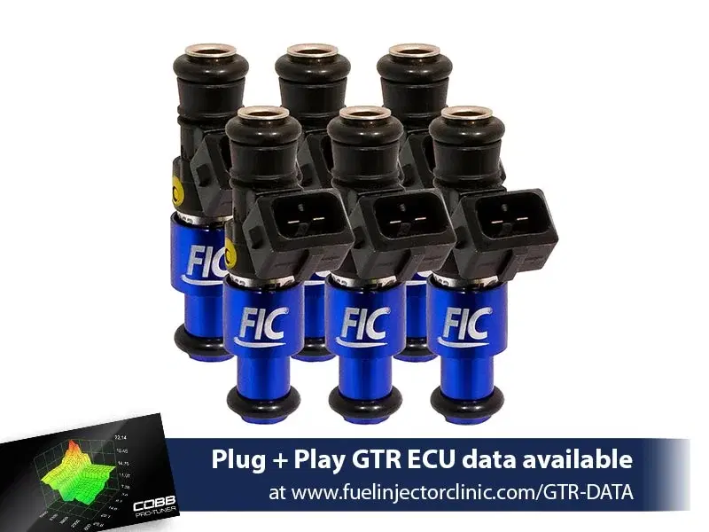 1200cc (Previously 1100cc) FIC Nissan R35 GT-R Injector Set (High-Z) -