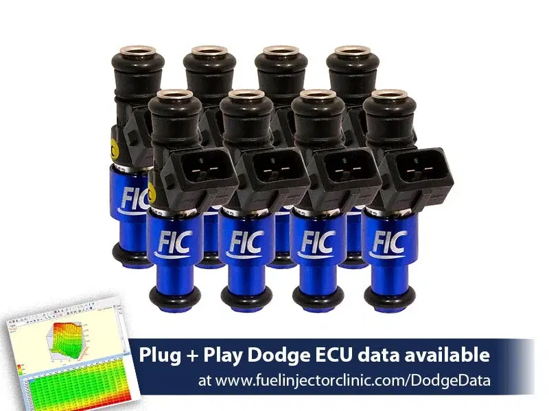1200cc (130 lbs/hr at OE 58 PSI fuel pressure) FIC Injector Set for Dodge Hemi SRT-8, 5.7 (High-Z) -