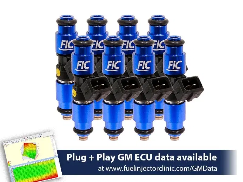 1200cc (130 lbs/hr at OE 58 PSI fuel pressure) FIC Injector Set for LS1 engines (High-Z) -