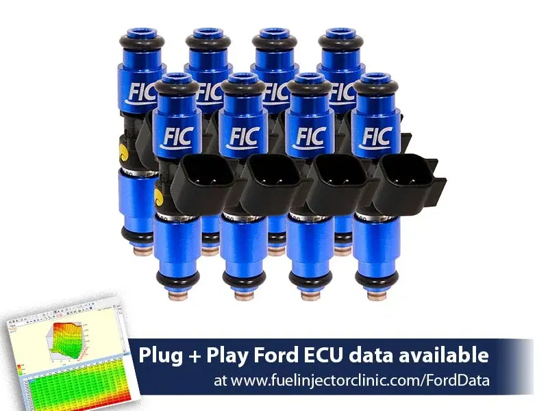 1440cc (140 lbs/hr at 43.5 PSI fuel pressure) FIC Injector Set for Ford F150 (1985-2003)/Ford Lightning (1993-1995) -
