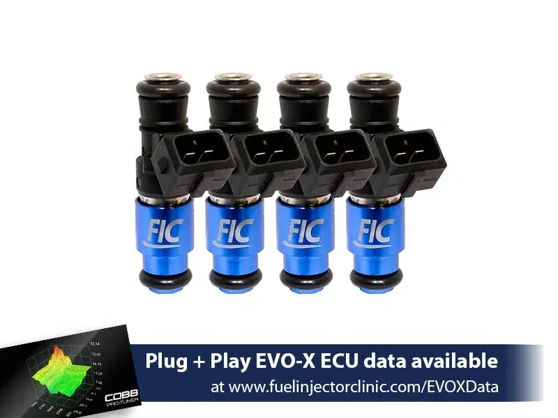 1650cc FIC Mitsubishi Evo X Injector Set (High-Z) -