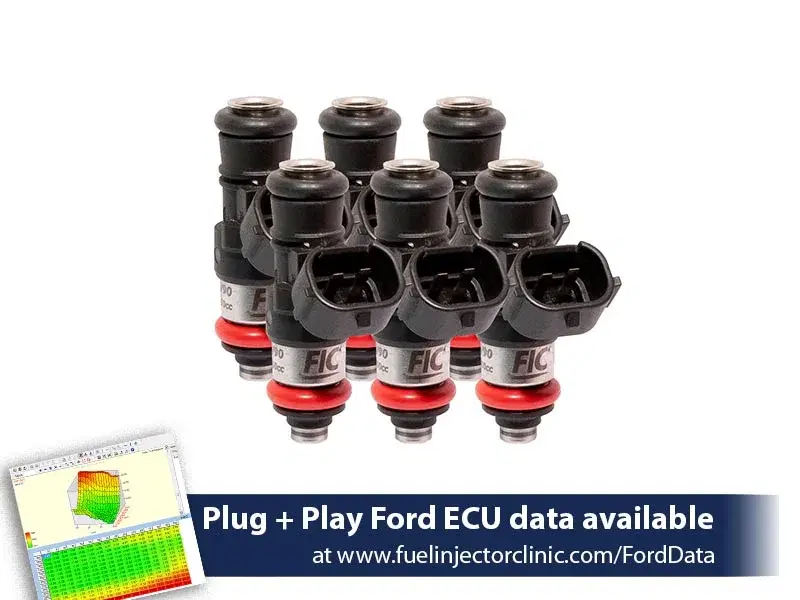 2150cc (200 lbs/hr at 43.5 PSI fuel pressure) FIC Injector Set for Ford Mustang V6 (2011-2017) -
