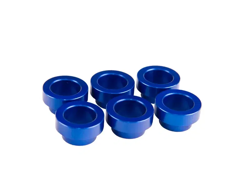 6 x FIC blue anodized Toyota Supra manifold bungs -