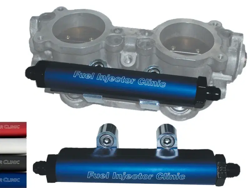 Subaru STi ('04 -'06) OR Legacy GT ('05-'06) Top Feed Conversion Fuel Rails With -6 Fittings -