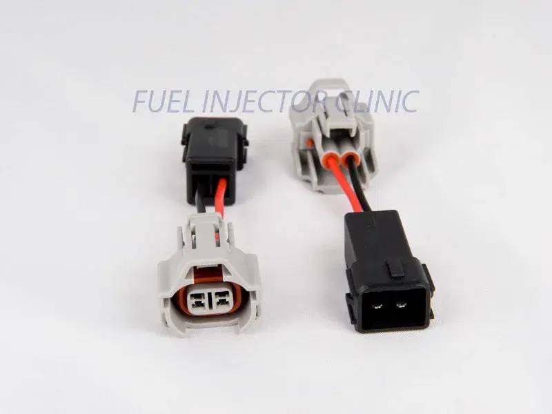Set of 4 Denso (female) to Honda OBD2 (male) injector plug adaptors -
