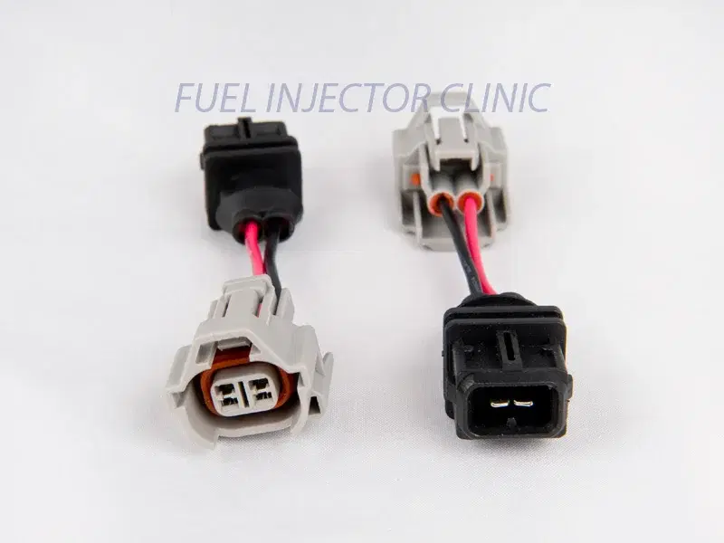 Set of 4 Denso (female) to Jetronic/EV1 Adapter (male) injector plug adaptors -